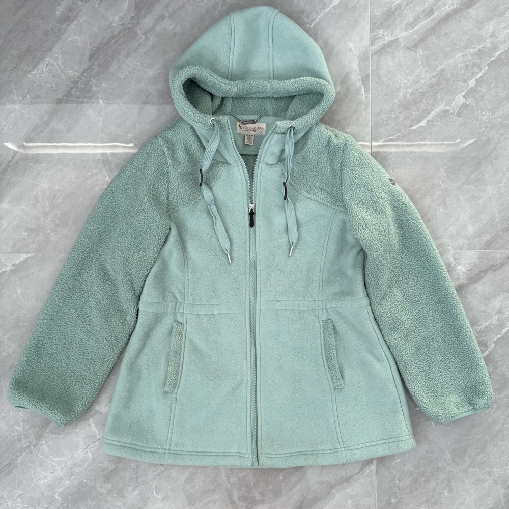 Women's Koolaburra by UGG Hooded Sherpa Fleece Zipper Jacket Size Medium - Picture 4 of 16